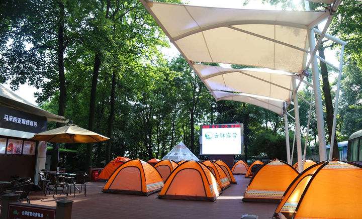 長沙難得好天氣，帶著帳篷去露營吧！