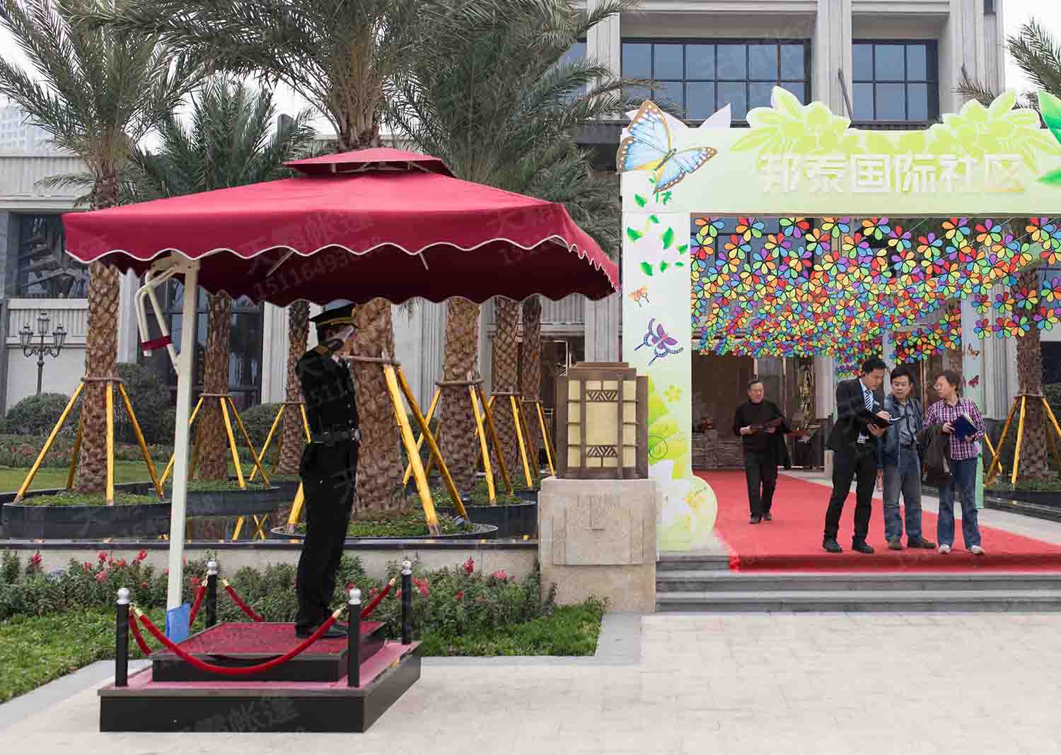 天霸保安崗亭傘，你的物業(yè)配了嗎？